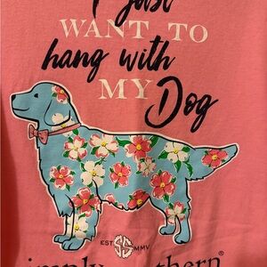 Simply Southern Peach Dog Graphic T-Shirt